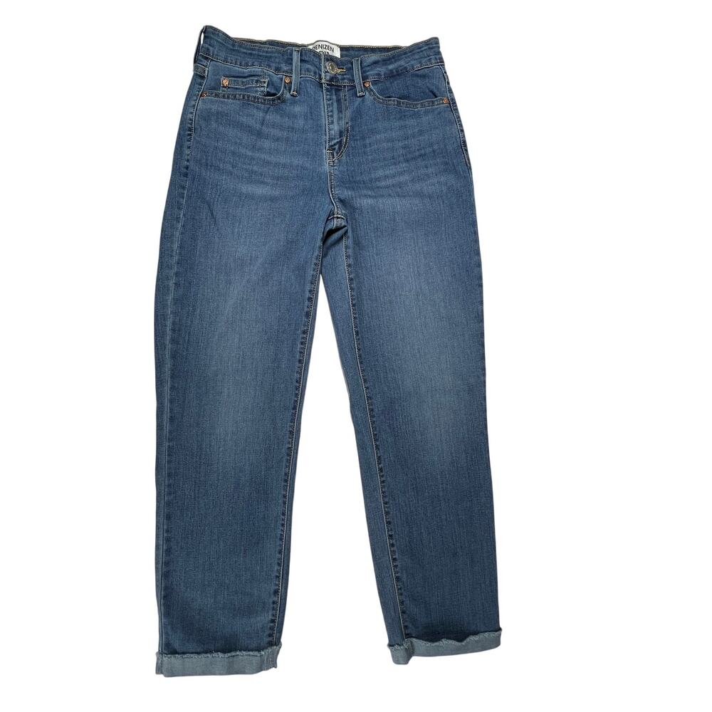 DENIZEN FROM LEVIS Womens 8 W29 Mid Rise Boyfriend Jeans Blue Stretch Denim